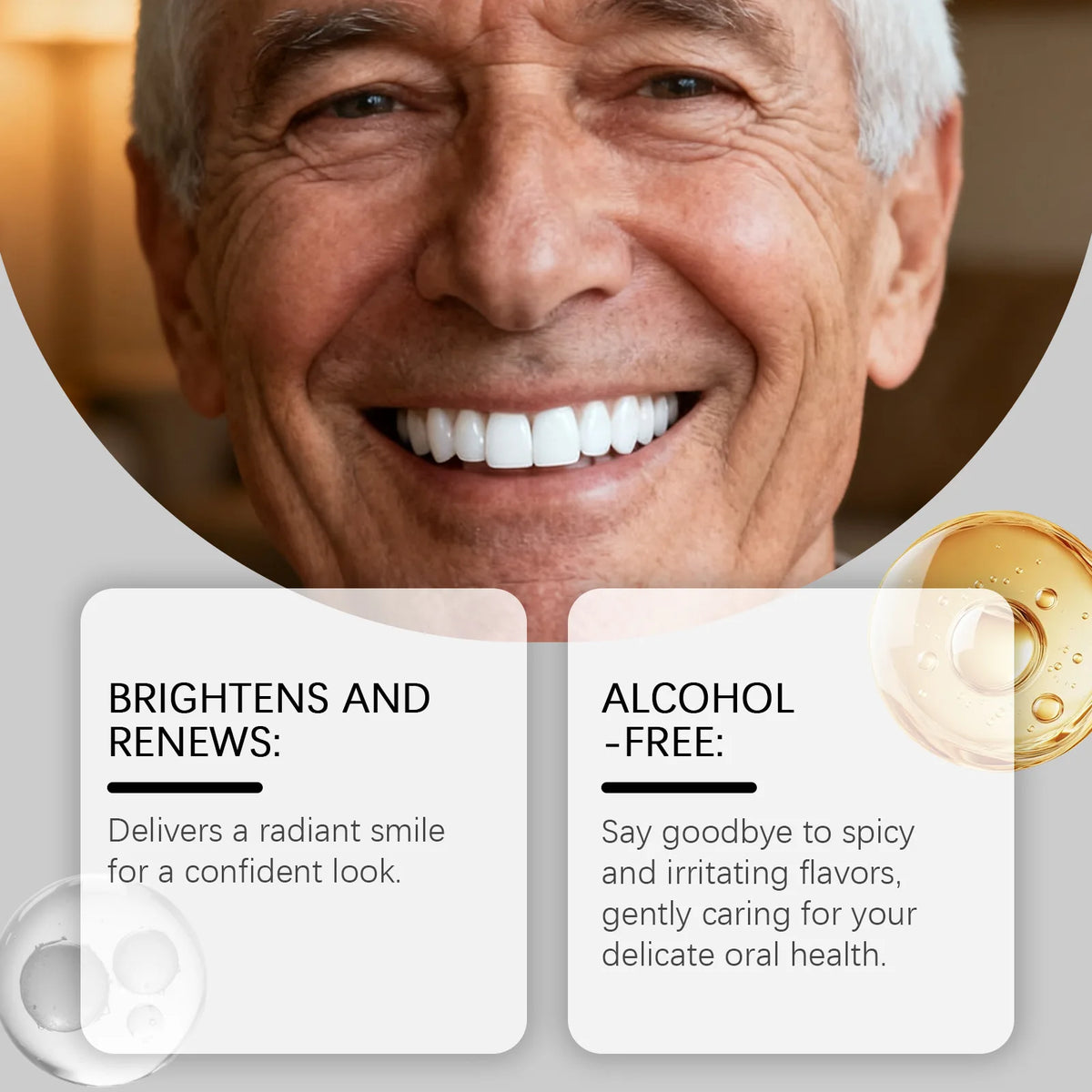 Advanced Plant-Based Brightening Oral Rinse – Natural Teeth Whitening, Fresh Breath, Alcohol-Free Oral Care Formula