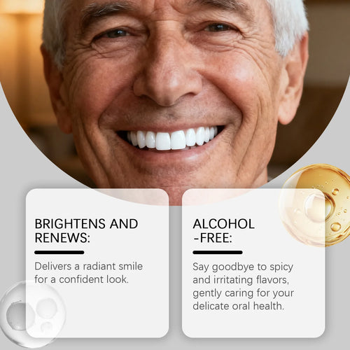 Advanced Plant-Based Brightening Oral Rinse – Natural Teeth Whitening, Fresh Breath, Alcohol-Free Oral Care Formula