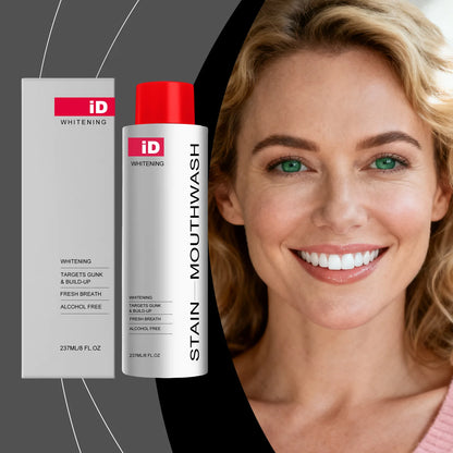 Advanced Plant-Based Brightening Oral Rinse – Natural Teeth Whitening, Fresh Breath, Alcohol-Free Oral Care Formula